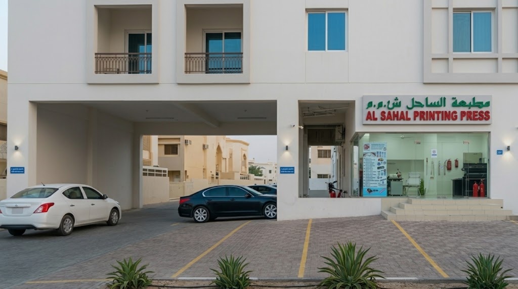 Al Sahal Printing Press storefront, Ruwi, Muscat